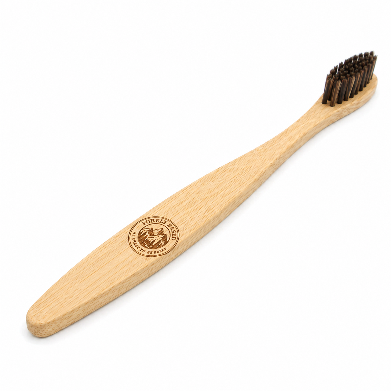 Horse bristle bamboo toothbrush - 3 pack