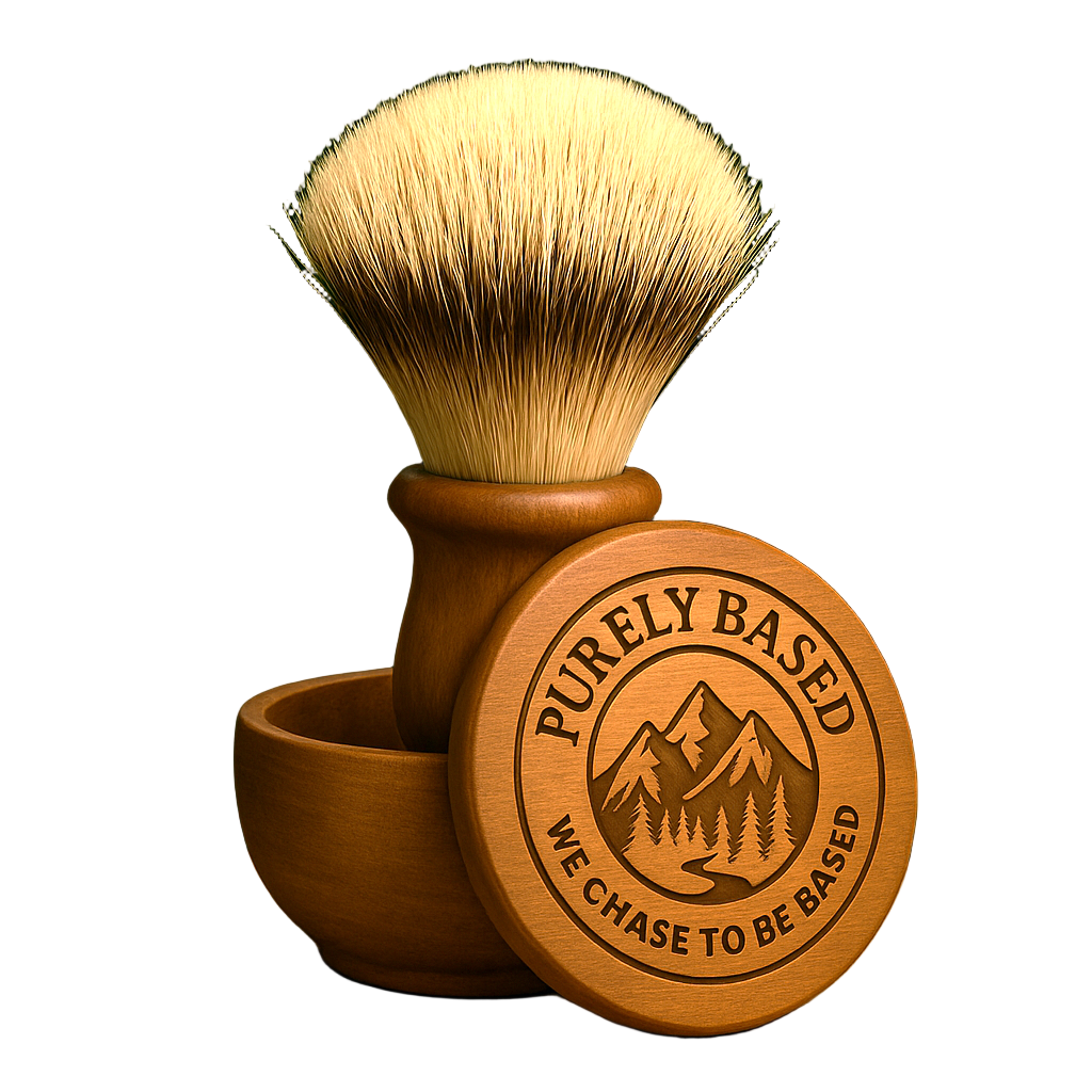 Shaving bowl and having brush